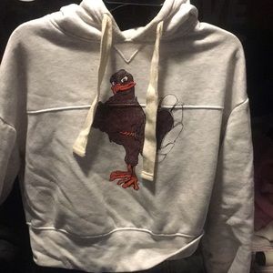 Virginia Tech Hokie crop top sweatshirt